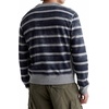 image:imageAG Adriano Goldschmied Mens Blake Crew SweatshirtNavyGrey Stripe