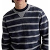 image:imageAG Adriano Goldschmied Mens Blake Crew SweatshirtNavyGrey Stripe