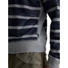 image:imageAG Adriano Goldschmied Mens Blake Crew SweatshirtNavyGrey Stripe