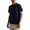image:imageAG Adriano Goldschmied Mens Como Double Layer Classic Fit SS Crew Neck TShirtDeep NavyHeather Grey