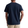 image:imageAG Adriano Goldschmied Mens Como Double Layer Classic Fit SS Crew Neck TShirtDeep NavyHeather Grey
