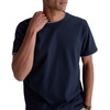 image:imageAG Adriano Goldschmied Mens Como Double Layer Classic Fit SS Crew Neck TShirtDeep NavyHeather Grey