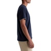 image:imageAG Adriano Goldschmied Mens Como Double Layer Classic Fit SS Crew Neck TShirtDeep NavyHeather Grey