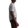 image:imageAG Adriano Goldschmied Mens Como Double Layer Classic Fit SS Crew Neck TShirtHeather GreyTrue White