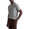 image:imageAG Adriano Goldschmied Mens Como Double Layer Classic Fit SS Crew Neck TShirtHeather GreyTrue White