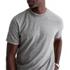 image:imageAG Adriano Goldschmied Mens Como Double Layer Classic Fit SS Crew Neck TShirtHeather GreyTrue White
