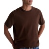 image:imageAG Adriano Goldschmied Mens Como Double Layer Classic Fit SS Crew Neck TShirtOak BarrelDry Dust