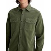 image:imageAG Adriano Goldschmied Mens Curtis Classic Fit Work ShirtSulfur Urban Green