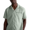 image:imageAG Adriano Goldschmied Mens Foster SS Relaxed Fit Camp ShirtFaded Moss