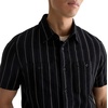 image:imageAG Adriano Goldschmied Mens Mason SS Classic Fit Work ShirtBlackNatural Stripe