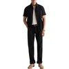 image:imageAG Adriano Goldschmied Mens Mason SS Classic Fit Work ShirtBlackNatural Stripe