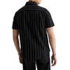 image:imageAG Adriano Goldschmied Mens Mason SS Classic Fit Work ShirtBlackNatural Stripe