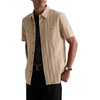 image:imageAG Adriano Goldschmied Mens Mason SS Classic Fit Work ShirtNaturalBlack Stripe
