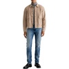 image:imageAG Adriano Goldschmied Mens Sid Pleated Trucker JacketBeige