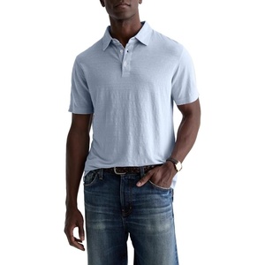 image:imageAG Adriano Goldschmied Mens Bryce Classic Fit SS Polo TShirtFresh Blue