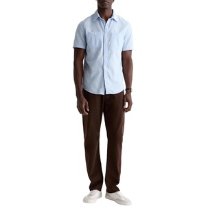 image:imageAG Adriano Goldschmied Mens Mason SS Classic Fit Work ShirtFresh Blue