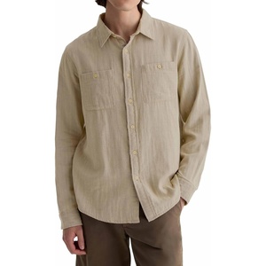 image:imageAG Adriano Goldschmied Mens Wayne Work ShirtKhaki Sand