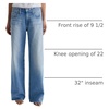 image:imageAG Adriano Goldschmied Womens Adria Low Rise Baggy Wide Leg JeansSiren