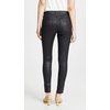 image:imageAG Adriano Goldschmied Womens Farrah HighRise Skinny Fit Ankle PantLeatherette Super Black