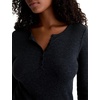 image:imageAG Adriano Goldschmied Womens Jessa Vintage HenleyHeather Charcoal