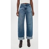 image:imageAG Adriano Goldschmied Womens Mercer High Rise Cuffed Barrel JeanNouveau