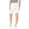 image:imageAG Adriano Goldschmied Womens Nikki Mid Rise Relaxed Skinny Short1 Year Tonal White