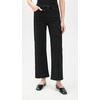 image:imageAG Adriano Goldschmied Womens Saige Mid Rise Wide Leg CropSuper Black