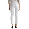 image:imageAG Jeans Womens Mari Mid Rise Slim Straight Crop JeanGallery White