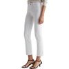 image:imageAG Jeans Womens Mari Mid Rise Slim Straight Crop JeanGallery White