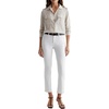 image:imageAG Jeans Womens Mari Mid Rise Slim Straight Crop JeanGallery White
