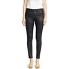image:imageAG Adriano Goldschmied Womens Farrah HighRise Skinny Fit Ankle PantLeatherette Super Black