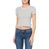 image:imageAG Adriano Goldschmied Womens Hutton CrewPencil Stripe ExwhiteTrue Bl
