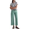 image:imageAG Adriano Goldschmied Womens Saige MidRise Wide Leg CropSulfur Sunwashed Jade