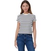 image:imageAG Jeans Sadie Crew 90s Vintage Crop Short Sleeve TShirtIvory DustDeep Navy