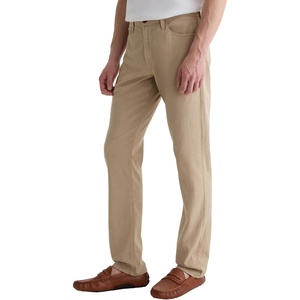 image:imageAG Adriano Goldschmied Mens Everett Slim Straight Linen PantCaf Con Leche