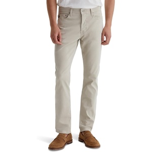 image:imageAG Adriano Goldschmied Mens Everett Slim Straight Sueded Sateen PantCoastal Pebble