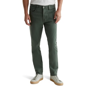 image:imageAG Adriano Goldschmied Mens Everett Slim Straight Sueded Sateen PantSeaside Sage