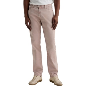 image:imageAG Adriano Goldschmied Mens Everett Slim Straight Sueded Sateen PantSulfur Desert Mauve