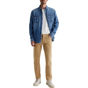 image:imageAG Adriano Goldschmied Mens Tellis Modern Slim Sueded Sateen PantTawny Beige