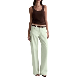 image:imageAG Adriano Goldschmied Womens Adria LowRise Wide LegSummer Vine