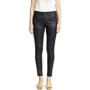 image:imageAG Adriano Goldschmied Womens Farrah HighRise Skinny Fit Ankle PantLeatherette Super Black