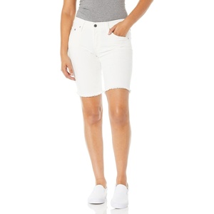 image:imageAG Adriano Goldschmied Womens Nikki Mid Rise Relaxed Skinny Short1 Year Tonal White