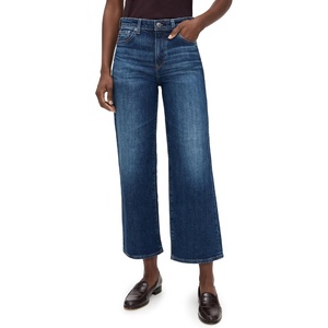 image:imageAG Adriano Goldschmied Womens Saige Mid Rise Wide Leg CropVeiled