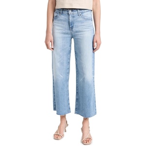 image:imageAG Adriano Goldschmied Womens Saige Mid Rise Wide Leg JeansPalma