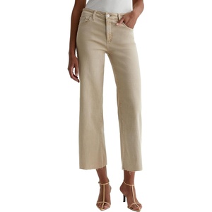 image:imageAG Adriano Goldschmied Womens Saige Mid Rise Wide LegSulfur Pumice