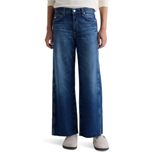 image:imageAG Adriano Goldschmied Womens Saige MidRise Wide Leg Crop PantsWatermist
