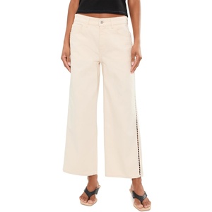 image:imageAG Adriano Goldschmied Womens Saige MidRise Wide Leg CropFresh Air
