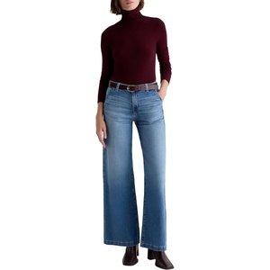 image:imageAG Adriano Goldschmied Womens Stella Mid Rise Wide Leg Palazzo Jean16 Years Soaring