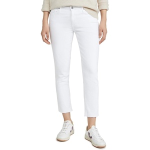 image:imageAG Adriano Goldschmied Womens The Prima Crop JeansWhite