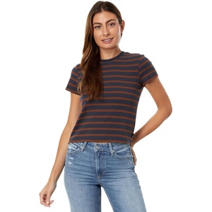 image:imageAG Jeans Sadie Crew 90s Vintage Crop Short Sleeve TShirtDeep NavySpiced Maple